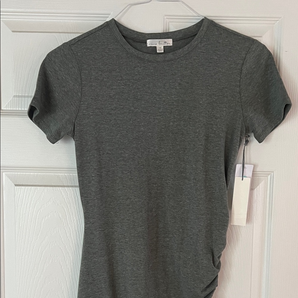 Nine Britton Gray Short Sleeve Dress